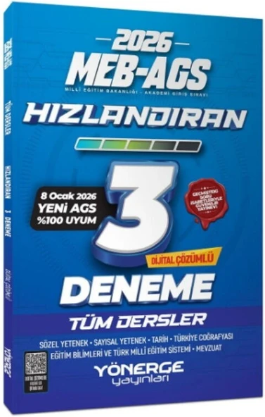 2026 MEB AGS Tüm Dersler Hızlandıran 3 Deneme Yönerge Yayınları ürün görseli 1