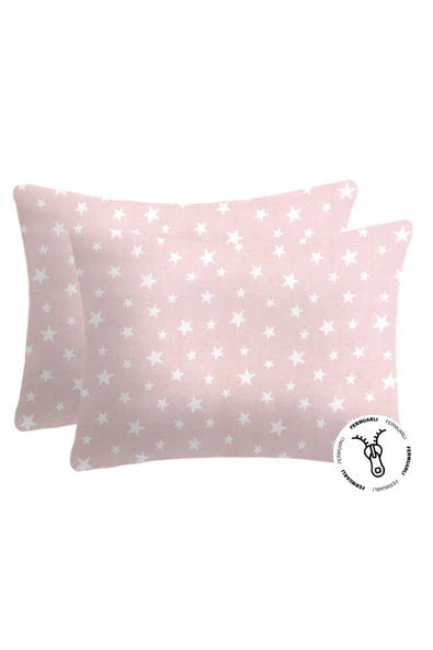 Lief Home %100 Pamuklu Fermuarlı Bebek Yastık Kılıfı 35x45 ( 2 Adet ) ürün görseli 1