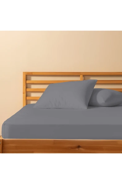 Lief Home %100 Pamuklu Tek Kişilik Lastikli Çarşaf 120x200+30 | 50x70 Yastık Kılıfı ( 1 Adet ) ürün görseli 1