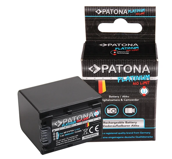 PATONA 1311 Platinum Battery f. Sony NP-FV70 ürün görseli 1