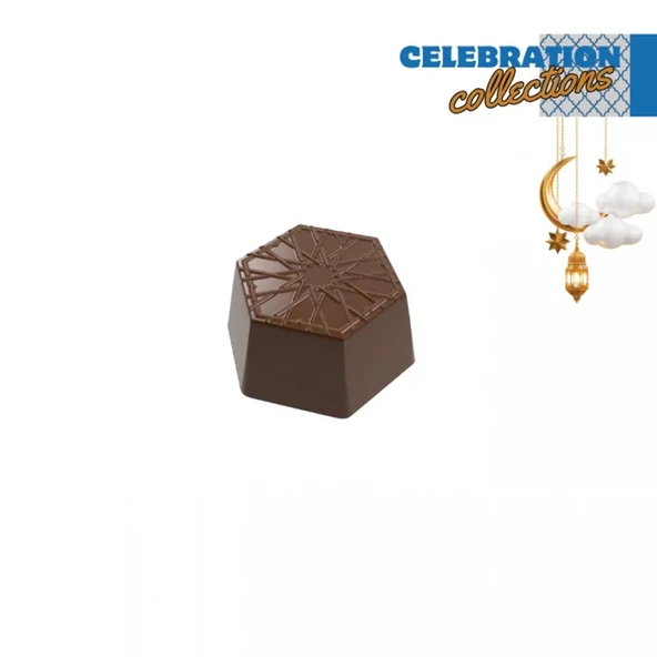 Polikarbon Special Pralin Çikolata Kalıbı 10 gr | Cm-3810 ürün görseli 1