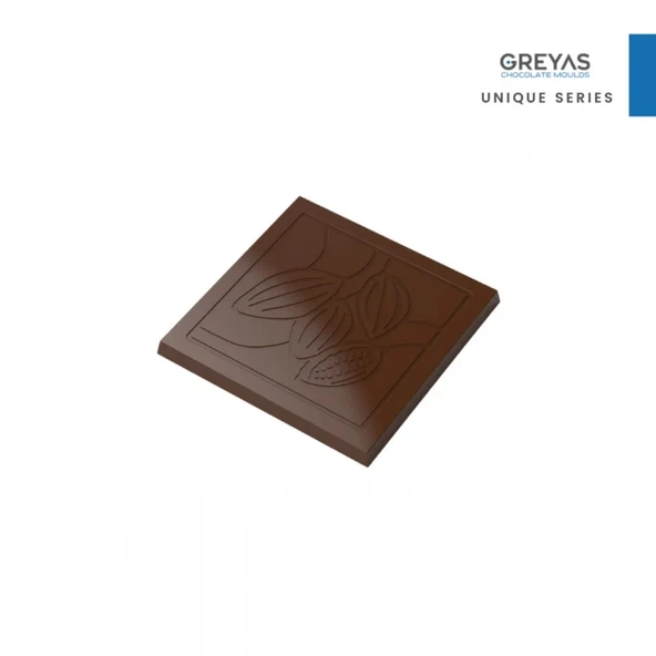 Polikarbon Kakao Çekirdeği Tablet Çikolata Kalıbı 35 gr | Cm-1941 ürün görseli 1