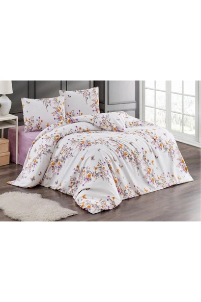 Lief Home Çift Kişilik Nevresim Takımı 200x220cm | 4 Yastık Kılıfı | Lastikli Çarşaflı 180x200+25 ürün görseli 1
