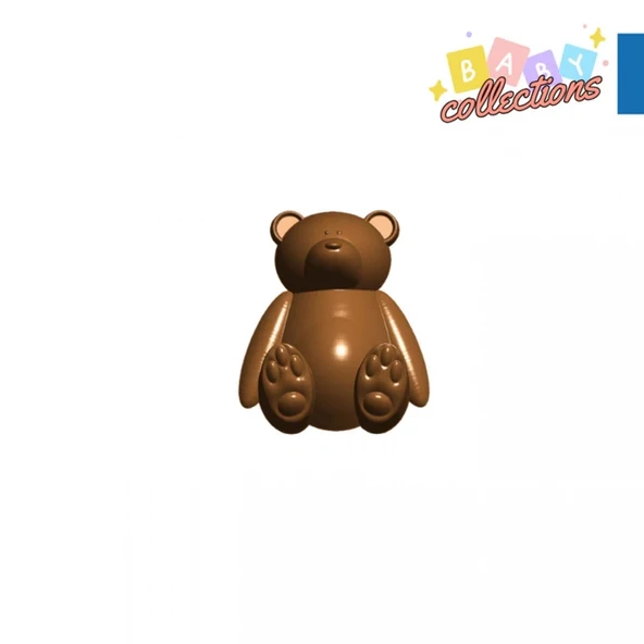 Polikarbon Bear Pralin Çikolata Kalıbı 12 gr | Cm-1479 ürün görseli 1