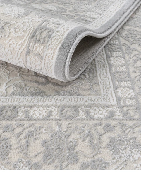 Elvey Home 7135 A.Gri Modern Desen Doğal Taban Koridor Mutfak Çocuk Oturma Odası Salon Halı Yolluk ürün görseli 1