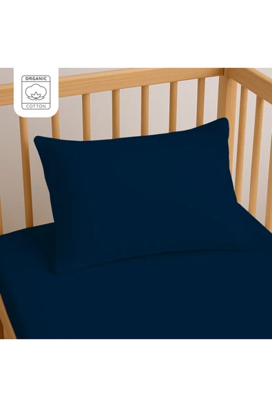 Lief Home %100 Pamuk Bebek Yastık Kılıfı 35x45 cm (2 Adet) – Doğal & Yumuşak - Lacivert ürün görseli 1