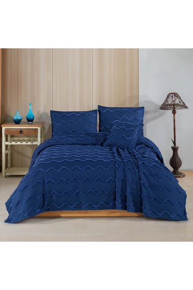 Lief Home Çift Kişilik Yatak Örtüsü Takımı 240x240 cm + 2 Yastık Kılıfı + 1 Kırlent Kılıfı ürün görseli 1