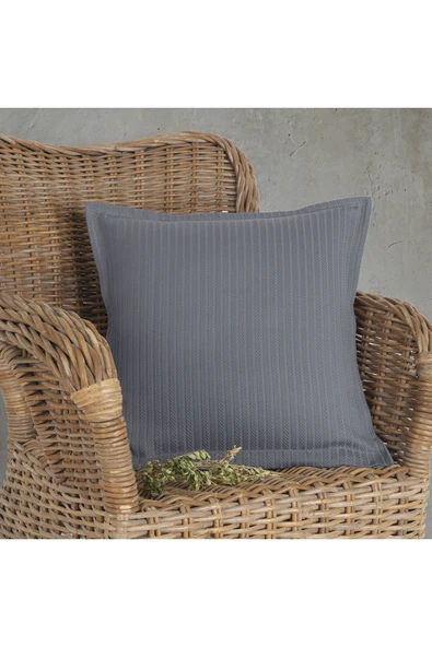 Lief Home Örgü Desenli Pike Yastık Kılıfı | 45x45 ( 1 Adet ) ürün görseli 1