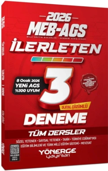 2026 MEB AGS Tüm Dersler İlerleten 3 Deneme Yönerge Yayınları ürün görseli 1