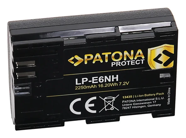 Patona 13435 Canon LP-E6N Protect Batarya - Resim 2