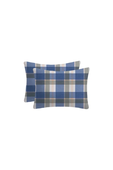 Lief Home %100 Pamuklu Flanel Kumaşından Fermuarlı Yastık Kılıfı | 50x70 ( 2 Adet ) ürün görseli 1