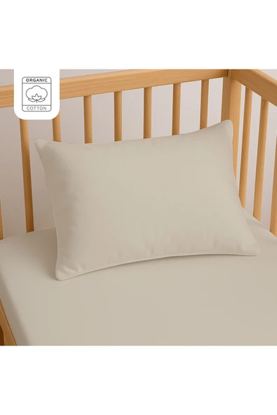 Lief Home %100 Pamuk Bebek Yastık Kılıfı 35x45 cm (2 Adet) – Doğal & Yumuşak - Taş ürün görseli 1