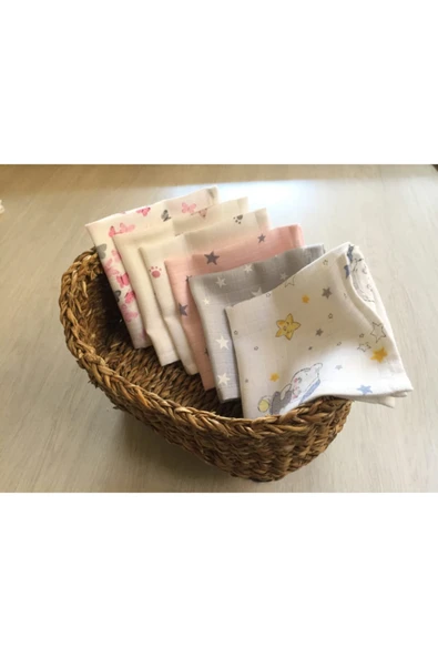 Lief Home Bebek Müslin Ağız Bezi 6 Adet ürün görseli 1