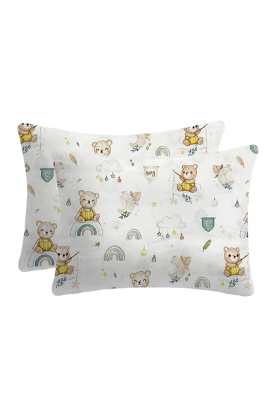 Lief Home %100 Pamuklu Bebek Yastık Kılıfı | 35x45 ( 2 Adet ) ürün görseli 1