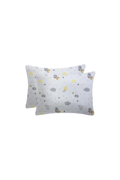Lief Home %100 Pamuklu Bebek Fermuarlı Yastık Kılıfı | 35x45 cm 2 Adet ürün görseli 1