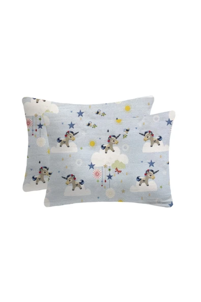 Lief Home Flanel ( Pazen ) Fermuarlı Bebek Yastık Kılıfı | 35x45 ( 2 Adet ) ürün görseli 1