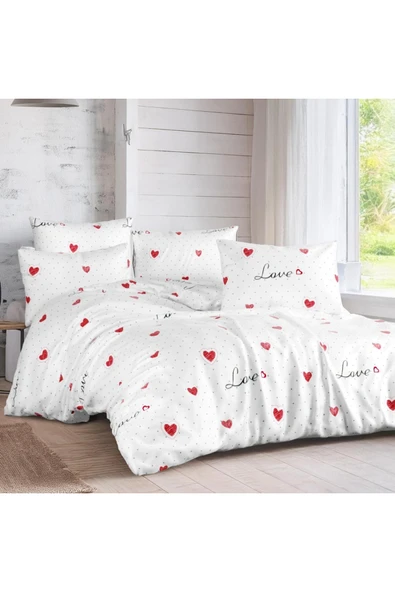Lief Home Tek Kişilik Nevresim Takımı 160x220cm | 2 Yastık Kılıfı | Lastikli Çarşaflı 100x200+30 ürün görseli 1