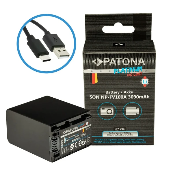 Patona FV100 Platinum Batarya Sony Kameralar için ürün görseli 1