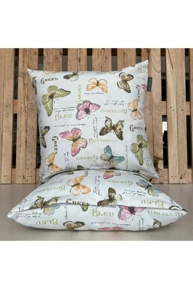 Lief Home 2'li Fermuarlı Dekoratif Kırlent Kılıfı - 40x40 cm ürün görseli 1