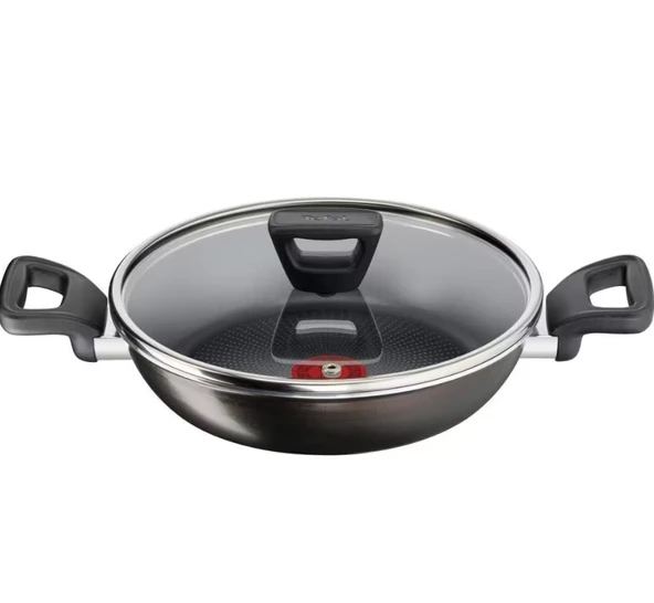 TEFAL Titanyum 2X XL Difüzyon Tabanlı Kapaklı Sahan - 24 cm ürün görseli 1