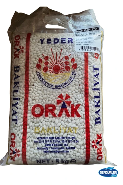 YDR ORAK KURU FASÜLYE 8MM 5 KG (YENİ MAHSÜL) ürün görseli 1