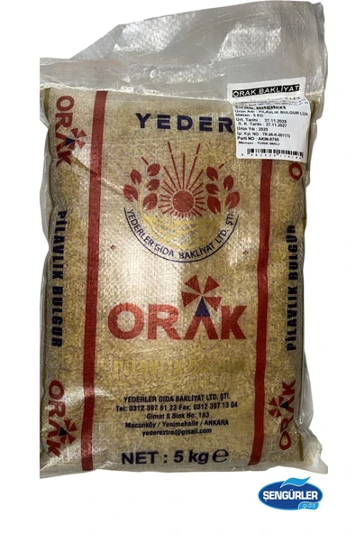YDR ORAK İRİ PİLAVLIK BULGUR 5KG (YENİ MAHSÜL) ürün görseli 1