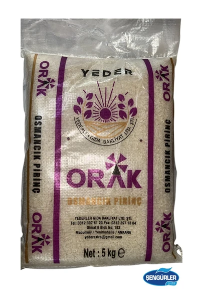 YDR ORAK OSMANCIK PİRİNÇ 5KG (YENİ MAHSÜL) ürün görseli 1