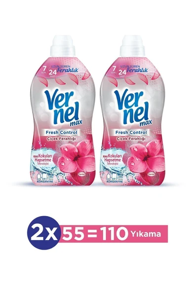 Vernel Max Fresh Control Çiçek Ferahlığı 1.32l (2'Lİ SET) (2X1.32L) ürün görseli 1
