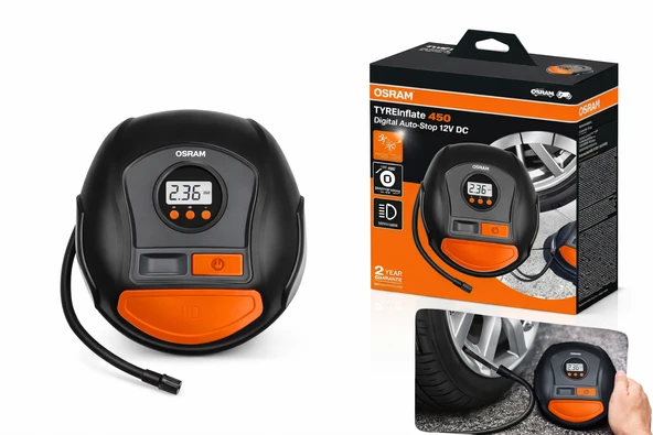 Mega Oto Market Lastik Şişirme Kompresörü TYREinflate 450 ürün görseli 1