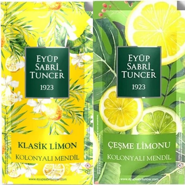 Eyüp Sabri Tuncer Kolonyalı Mendil Klasik Limon ve Çeşme Limonu 150 Adet ürün görseli 1