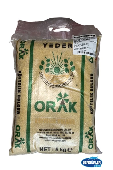 YDR ORAK KÖFTELİK BULGUR 5 KG (YENİ MAHSÜL) ürün görseli 1