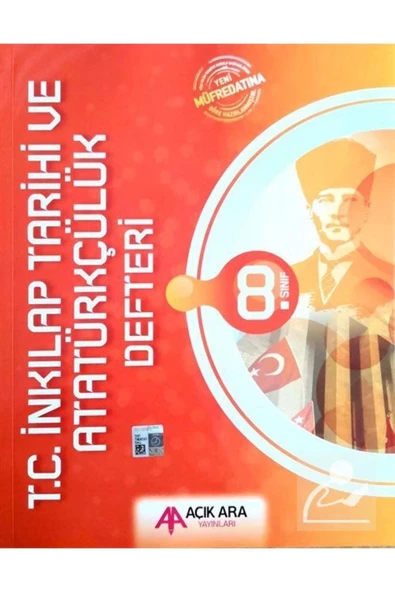 *Kampanya*8.Sınıf İnkılap Tarihi Defteri Çalışma Kitabı Açıkara ürün görseli 1