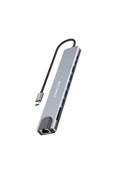 Sarftech 10'u 1 Arada USB-C Çoklayıcı Adaptör | 100W PD Hızlı Şarj | 4K HDMI | Gigabit Ethernet ürün görseli 1