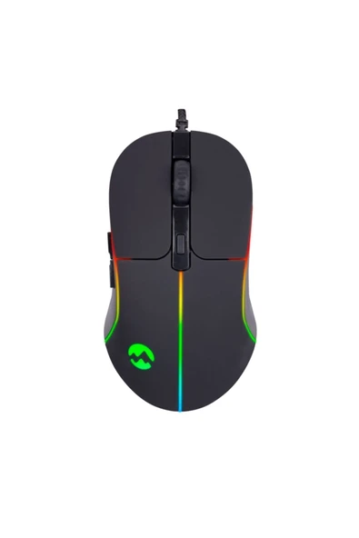 Everest Rage-x3 Usb Siyah 7 Tuşlu Ledli 6400 Dpi Gaming Oyuncu Mouse ürün görseli 1
