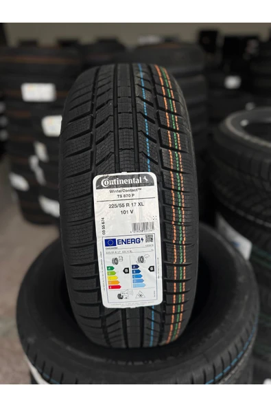 Continental 225/55R17 XL 101 V WINTERCONTACT TS870 KIŞ LASTİĞİ- EKSTRA GÜÇLENDİRİLMİŞ- 2025 TARİHLİ ürün görseli 1