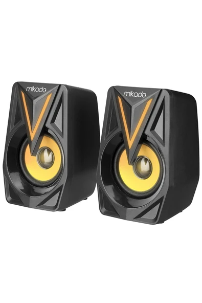 Mikado Md-s23 Glare 3wx2 Siyah Usb 2.0 Rgb Speaker ürün görseli 1