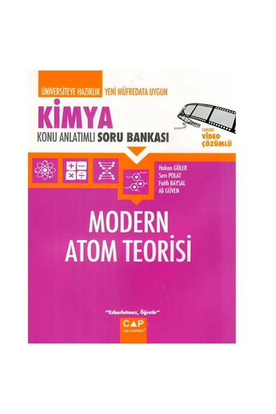 Çap Üniv.Haz.Kimya Modern Atom Teorisi Konu A.Soru Bankası ürün görseli 1