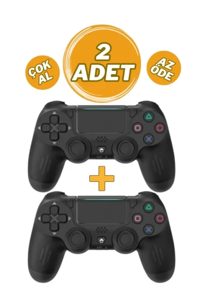 LESGO Glrtech Ps 4 Joystick Tablet Telefon Pc Uyumlu Titreşimli Oyun Kolu 2 Adet - Şarj Kablo Hediyeli ürün görseli 1