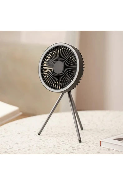 Sarftech 360° Dönebilen Süper Sessiz Ayarlanabilir Çıkarılabilir Kamp Tipi Soğutucu Vantilatör Fan Bmfn11 ürün görseli 1