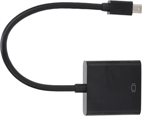 TAPLİN Mini DisplayPort - VGA Dönüştürücü PC Bilgisayar Için Taşınabilir Siyah TK-143 ürün görseli 1