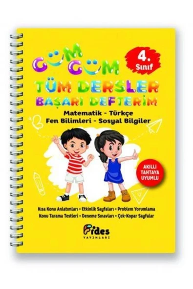 Fides 4.Sınıf Tüm Dersler Güm Güm Başarı Defterim ürün görseli 1