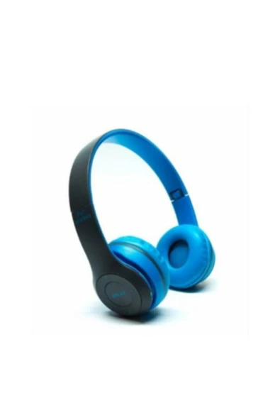 Platon Unisex Mavi Extra Bass Wireless 5.0 Radyolu Bluetooth Kulaklık P47 ürün görseli 1