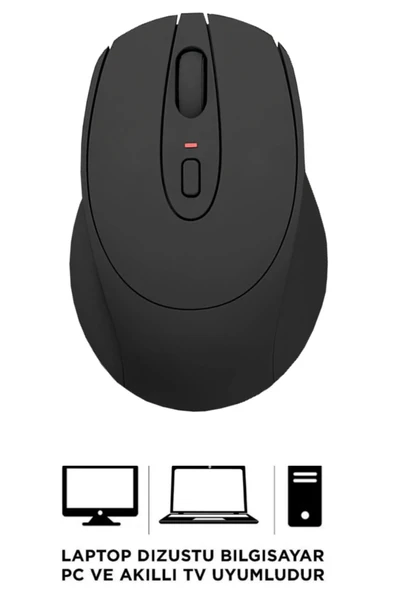 Sarftech Kablosuz Zarif Tasarım Sessiz Click 2.4Ghz Tüm Cihazlarla Uyumlu Optik Mouse ürün görseli 1