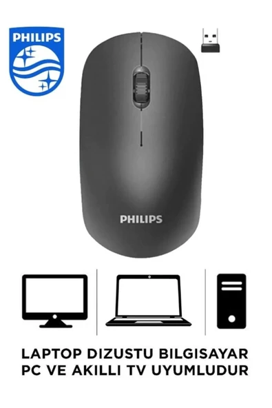 Sarftech Spk7315 M315 Siyah Wireless Sessiz Click Kablosuz Mouse 1200dpi ürün görseli 1