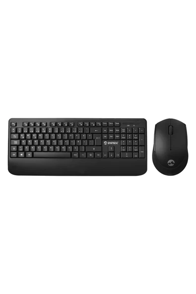 Everest Km-6176 Offical Siyah Kablosuz Combo Q Multimedia Klavye + Mouse Set ürün görseli 1