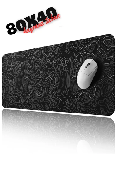 Sarftech Black Contour Speed Hızlı Yüzey Kaymaz Taban Gaming Oyuncu Mouse Pad Oyuncu Gaming Mousepad ürün görseli 1