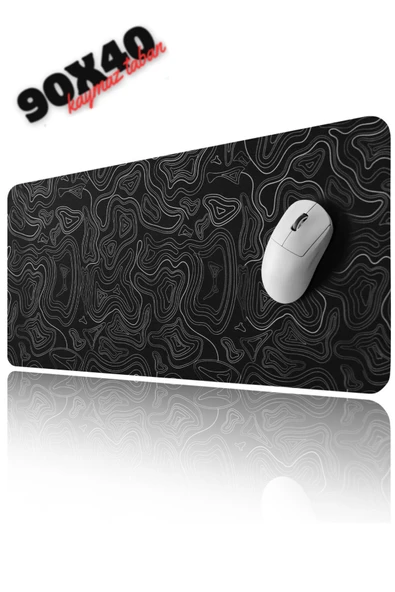 Sarftech Black Contour Speed Hızlı Yüzey Kaymaz Taban Gaming Oyuncu Mouse Pad Oyuncu Gaming Mousepad ürün görseli 1