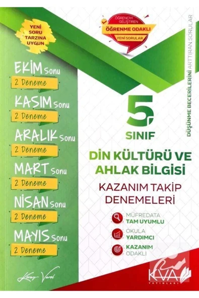 5.Sınıf Din Kültürü Kazanım Takip Denemeleri Kva ürün görseli 1