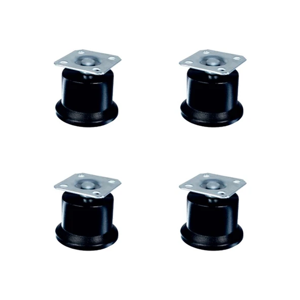 Bekleme Bingo Ayak Tablalı - 50MM - Siyah HKS280 - 4 Adet ürün görseli 1