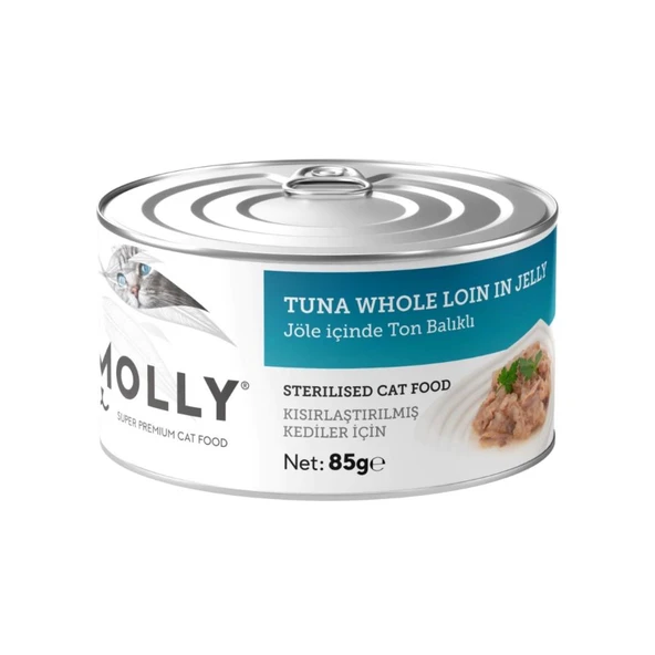 Molly Jöle İçinde Ton Balıklı Kısırlaştırılmış Kedi Konservesi 85 Gr ürün görseli 1